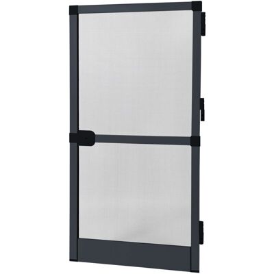 AVOSDIM - Zanzariera A Battente Alluminio - L 215 X H 100 Cm - Grigio AVOSDIM - Zanzariera A Battente Alluminio - L 215 X H 100 Cm - Grigio