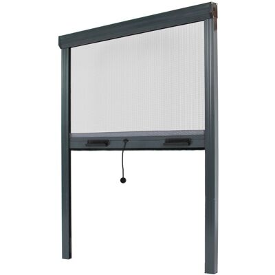 AVOSDIM Zanzariera Per Finestra L 150 X H 160 Cm In Alluminio Grigio Antracite – Regolabile, Facile Da Installare, Protezione Insetti AVOSDIM Zanzariera Per Finestra L 150 X H 160 Cm In Alluminio Grigio Antracite – Regolabile, Facile Da Installare, Protezione Insetti