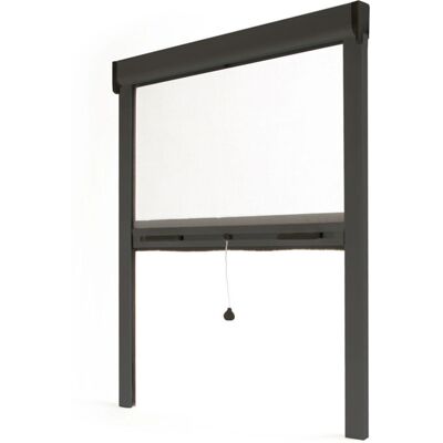 AVOSDIM Zanzariera Finestra Tagliabile Alluminio Grigio - L 80 X H 100 Cm AVOSDIM Zanzariera Finestra Tagliabile Alluminio Grigio - L 80 X H 100 Cm