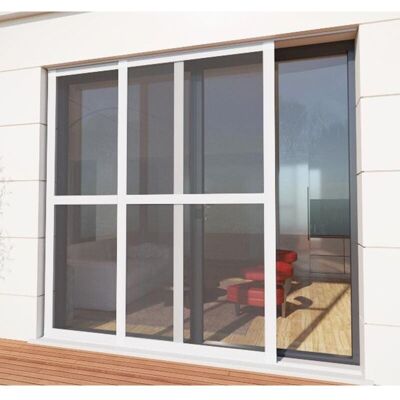 AVOSDIM Zanzariera Scorrevole Porta-finestra - L160 X H240cm - Bianco AVOSDIM Zanzariera Scorrevole Porta-finestra - L160 X H240cm - Bianco