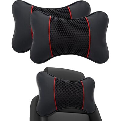OEM Set Di 2 Cuscini Di Supporto Per Il Collo Per Seggiolino Auto, Protezione Per Il Collo, Poggiatesta E Accessori Per Auto (nero E Rosso). OEM Set Di 2 Cuscini Di Supporto Per Il Collo Per Seggiolino Auto, Protezione Per Il Collo, Poggiatesta E Accessori Per Auto (nero E Rosso).