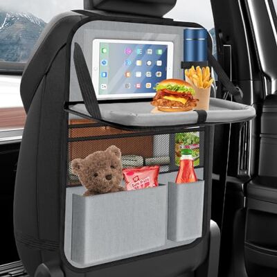 OEM Organizer Per Seggiolino Auto - Grande Protezione Per Schienale - Per Bambini - Multifunzionale - Impermeabile - Con Tavolo Pieghevole, Tasca Per Tablet E Tasche Multiple - Grigio 1 Pezzo OEM Organizer Per Seggiolino Auto - Grande Protezione Per Schienale - Per Bambini - Multifunzionale - Impermeabile - Con Tavolo Pieghevole, Tasca Per Tablet E Tasche Multiple - Grigio 1 Pezzo