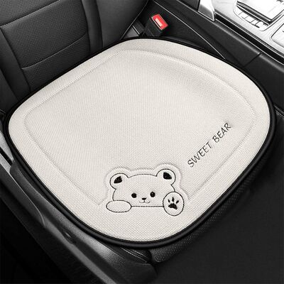 OEM Cuscino Per Seggiolino Auto In Puro Lino, Cuscino Per Seggiolino Auto, Cuscino Per Seggiolino Auto Con Motivi Di Orsi, Coprisedile Per Auto Antiscivolo Adatto Per Suv (bianco, 50x50 Cm) OEM Cuscino Per Seggiolino Auto In Puro Lino, Cuscino Per Seggiolino Auto, Cuscino Per Seggiolino Auto Con Motivi Di Orsi, Coprisedile Per Auto Antiscivolo Adatto Per Suv (bianco, 50x50 Cm)