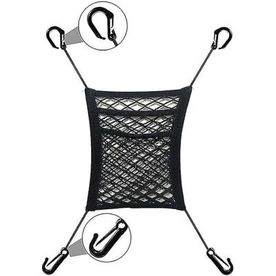 OEM Rete Portaoggetti Per Seggiolino Auto – Borsa In Rete Traspirante, Si Fissa Allo Schienale Del Seggiolino, Confezione Da 2, Grigio Antracite OEM Rete Portaoggetti Per Seggiolino Auto – Borsa In Rete Traspirante, Si Fissa Allo Schienale Del Seggiolino, Confezione Da 2, Grigio Antracite