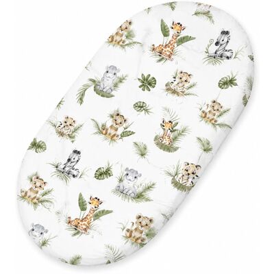 OEM Lenzuolo In Cotone Per Cesta Di Mosè, Passeggino Gondola Boho 75x35 Cm - Little Safari OEM Lenzuolo In Cotone Per Cesta Di Mosè, Passeggino Gondola Boho 75x35 Cm - Little Safari