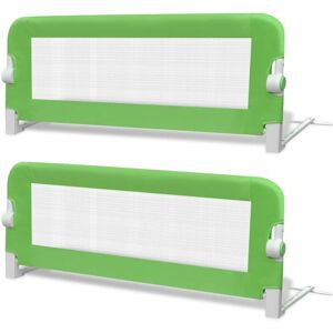 VIDAXL - Sponde Letto Per La Sicurezza Dei Bambini 2 Pz Verde 102x42 Cm VIDAXL - Sponde Letto Per La Sicurezza Dei Bambini 2 Pz Verde 102x42 Cm