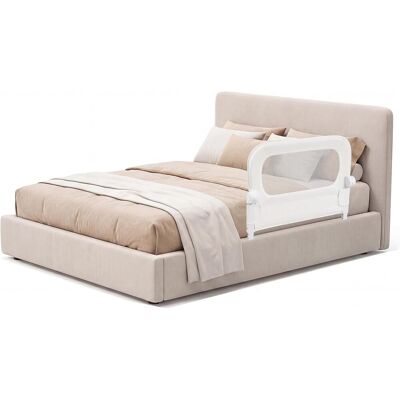 COSTWAY Sponda Letto Per Bambini 80cm,altezza Regolabile A 3 Livelli,cinghia Di Sicurezza,bianco COSTWAY Sponda Letto Per Bambini 80cm,altezza Regolabile A 3 Livelli,cinghia Di Sicurezza,bianco