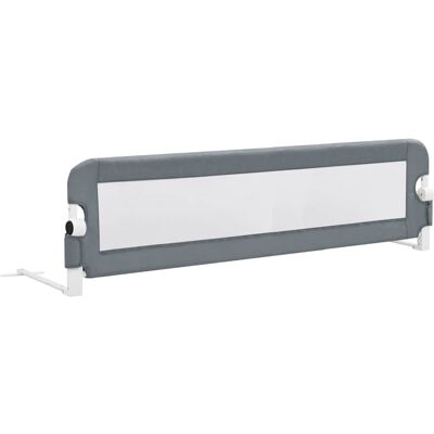 vidaXL Barriera di Sicurezza per Letto Bambini Grigia 150x42cm Poliestere - Barriera di Sicurezza per Bambini vidaXL Barriera di Sicurezza per Letto Bambini Grigia 150x42cm Poliestere - Barriera di Sicurezza per Bambini