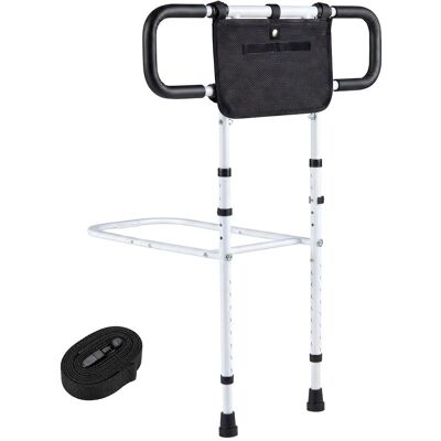 COSTWAY Sbarra Sponda Letto Anziani Supporto Sicurezza Adulti Bastone Da Letto Maniglia Imbottita Assistenza Ingresso Uscita Letto Cinturino Di Fissaggio Larg COSTWAY Sbarra Sponda Letto Anziani Supporto Sicurezza Adulti Bastone Da Letto Maniglia Imbottita Assistenza Ingresso Uscita Letto Cinturino Di Fissaggio Larg