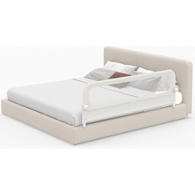 COSTWAY Sponda Letto Per Bambini 150cm,altezza Regolabile A 3 Livelli,cinghia Di Sicurezza,bianco COSTWAY Sponda Letto Per Bambini 150cm,altezza Regolabile A 3 Livelli,cinghia Di Sicurezza,bianco