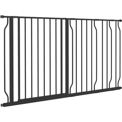 HELLOSHOP26 Cancello Di Sicurezza Regolabile Per Animali 145 X 4 X 76 Cm Doppia Chiusura Doppio Senso Moderno Ed Essenziale In Acciaio Nero 210007425 HELLOSHOP26 Cancello Di Sicurezza Regolabile Per Animali 145 X 4 X 76 Cm Doppia Chiusura Doppio Senso Moderno Ed Essenziale In Acciaio Nero 210007425
