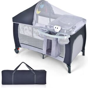 COSTWAY Lettino Da Viaggio Culla Per Bimbo Con Zanzariera Pieghevole, Vari Colori Disponibili (grigio) COSTWAY Lettino Da Viaggio Culla Per Bimbo Con Zanzariera Pieghevole, Vari Colori Disponibili (grigio)