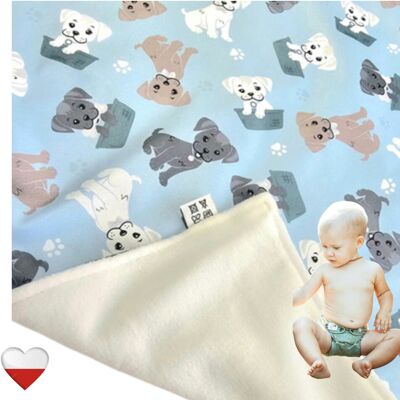 OEM Fasciatoio Blue Dogs, Tappetino Nappime Riutilizzabile OEM Fasciatoio Blue Dogs, Tappetino Nappime Riutilizzabile