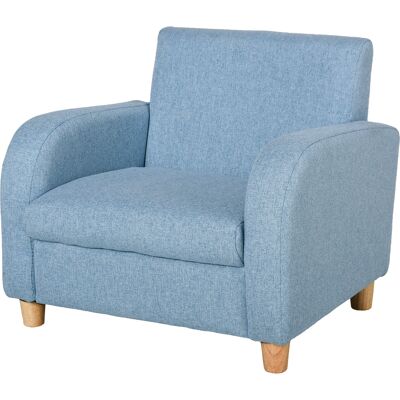 HOMCOM Poltroncina Per Cameretta Bambini In Tessuto 49x45x44cm Blu HOMCOM Poltroncina Per Cameretta Bambini In Tessuto 49x45x44cm Blu