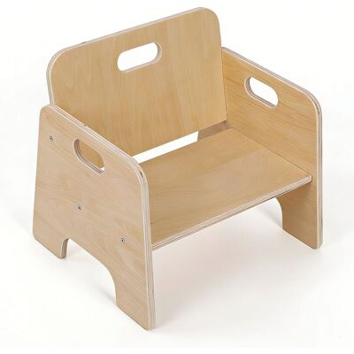 RELAXDAYS Sedia/sgabello Per Bambini, Da 1 Anno, Montessori & Autonomia, Hxlxp: 32 X 33 X 29 Cm, Legno, Naturale RELAXDAYS Sedia/sgabello Per Bambini, Da 1 Anno, Montessori & Autonomia, Hxlxp: 32 X 33 X 29 Cm, Legno, Naturale