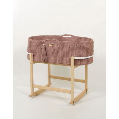 OEM Cesta Di Mosè In Stile Boho Fatta A Mano Con Culla - Malva OEM Cesta Di Mosè In Stile Boho Fatta A Mano Con Culla - Malva