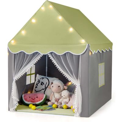 HELLOSHOP26 Tenda Da Gioco Per Bambini 105 X 121 X 136 Cm Spaziosa E Facile Da Montare In Poliestere-cotone Verde 200014317 HELLOSHOP26 Tenda Da Gioco Per Bambini 105 X 121 X 136 Cm Spaziosa E Facile Da Montare In Poliestere-cotone Verde 200014317