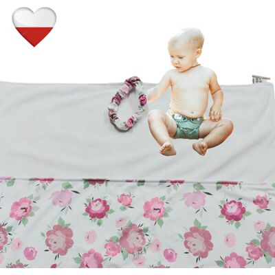 OEM Fasciatoio Riutilizzabile Nappime Con Motivo Peonie OEM Fasciatoio Riutilizzabile Nappime Con Motivo Peonie