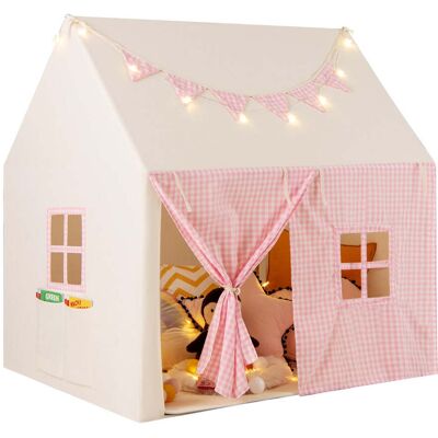 HELLOSHOP26 Tenda Da Gioco Per Bambini 125 X 100 X 127 Cm Con Materassino Imbottito Spazio Di Archiviazione 2 Finestre Atmosfera Accogliente Cotone Poliestere Rosa 200014336 HELLOSHOP26 Tenda Da Gioco Per Bambini 125 X 100 X 127 Cm Con Materassino Imbottito Spazio Di Archiviazione 2 Finestre Atmosfera Accogliente Cotone Poliestere Rosa 200014336
