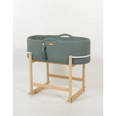 OEM Cesta Di Mosè Fatta A Mano In Stile Boho Con Culla - Alloro OEM Cesta Di Mosè Fatta A Mano In Stile Boho Con Culla - Alloro