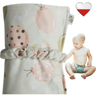 OEM Fasciatoio Riutilizzabile Nappime Con Palloncini Verdi OEM Fasciatoio Riutilizzabile Nappime Con Palloncini Verdi