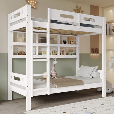 OKMYHOME Letto Struttura Letto Salvaspazio Con Scaffale OKMYHOME Letto Struttura Letto Salvaspazio Con Scaffale