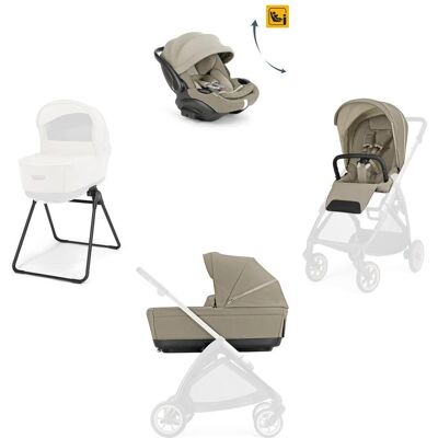 Inglesina Sistema Quattro Electa Darwin Recline Evo Hangar Beige Senza Telaio Inglesina Sistema Quattro Electa Darwin Recline Evo Hangar Beige Senza Telaio