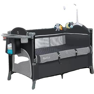 OEM Lettino Per Bambini, Design Multifunzionale, Pieghevole, Grigio OEM Lettino Per Bambini, Design Multifunzionale, Pieghevole, Grigio
