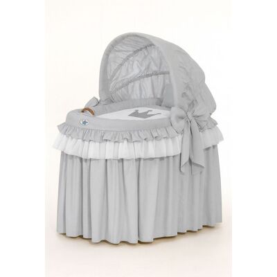 OEM Cesta In Vimini Con Cappottina Pieghevole - Piccola Principessa Grigia OEM Cesta In Vimini Con Cappottina Pieghevole - Piccola Principessa Grigia