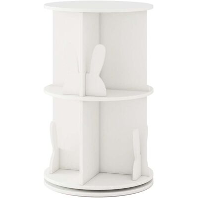 NORTHIX Rotating Kids Bookshelf With 2-tier Bunny Dividers, 360° 40x40x65cm NORTHIX Rotating Kids Bookshelf With 2-tier Bunny Dividers, 360° 40x40x65cm