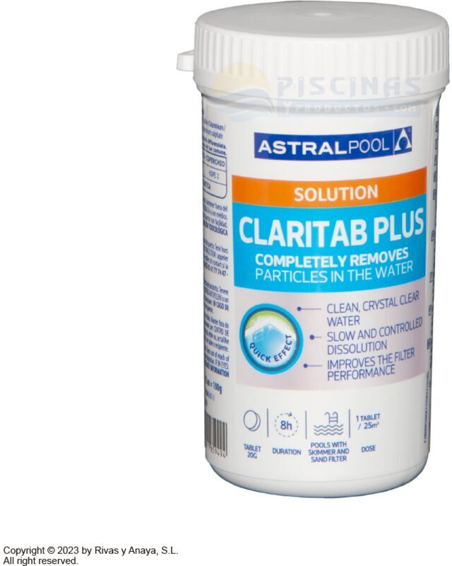 ASTRALPOOL - Flocolante Claritab Tablet 20 gr.