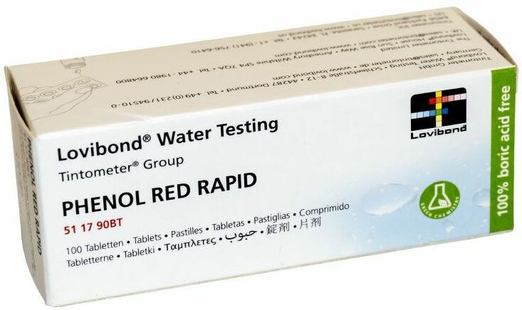 LOVIBOND Tabella phenol red rapid pooltester (100 du)