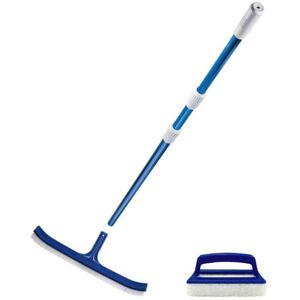 Set di pulizia piscina MAREVA - Manico telescopico, Spazzola, Spazzola linea d'acqua Set di pulizia piscina MAREVA - Manico telescopico, Spazzola, Spazzola linea d'acqua