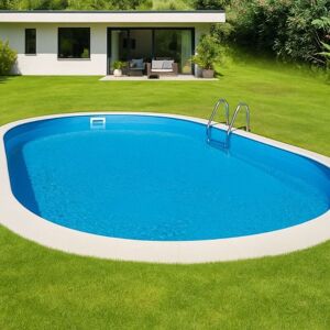 SAN MARCO - Piscina Interrata Ovale Con Filtro A Sabbia 490x300x150 Cm Kit Base SAN MARCO - Piscina Interrata Ovale Con Filtro A Sabbia 490x300x150 Cm Kit Base