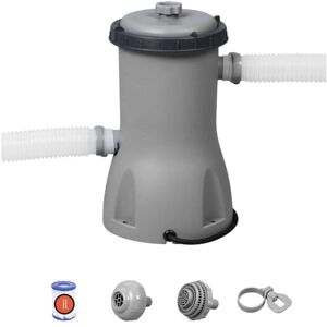 Pompa piscina Bestway con filtro - 2006 L/h - Grigia Pompa piscina Bestway con filtro - 2006 L/h - Grigia