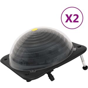 vidaXL 2x Riscaldatori solari per piscina HDPE alluminio cupole sistema riscaldamento esterno - Riscaldatore piscina vidaXL 2x Riscaldatori solari per piscina HDPE alluminio cupole sistema riscaldamento esterno - Riscaldatore piscina