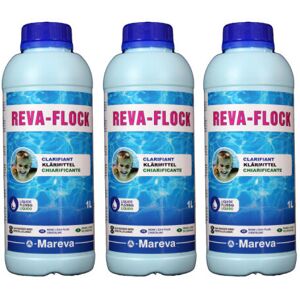 MAREVA Set Di 3 Chiarificatori Per Piscina - 1 L - 150019ux3 MAREVA Set Di 3 Chiarificatori Per Piscina - 1 L - 150019ux3