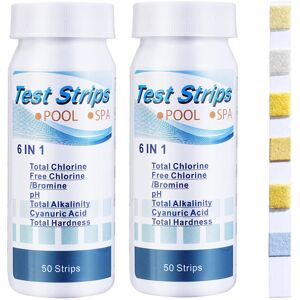 YM INTERNET Strisce Reattive Per La Qualità Dell'acqua Per Piscine E Spa, 7 Parametri, 2 Confezioni, Kit Per Test Chimici Per Vasche Idromassaggio YM INTERNET Strisce Reattive Per La Qualità Dell'acqua Per Piscine E Spa, 7 Parametri, 2 Confezioni, Kit Per Test Chimici Per Vasche Idromassaggio