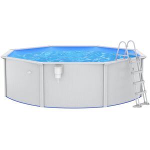vidaXL Piscina 460x120 cm con scala di sicurezza - Piscina vidaXL Piscina 460x120 cm con scala di sicurezza - Piscina