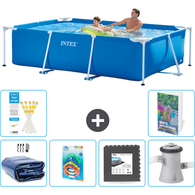 Intex Piscina Con Struttura Rettangolare - 260x160x65 Cm - 7-pezzi S3 Intex Piscina Con Struttura Rettangolare - 260x160x65 Cm - 7-pezzi S3