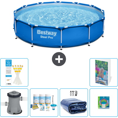 Bestway Piscina Steel Pro Rotonda - 366x76 Cm - 7-pezzi S282 Bestway Piscina Steel Pro Rotonda - 366x76 Cm - 7-pezzi S282