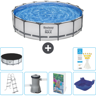 Bestway Piscina Steel Pro Max Rotonda - 457x122 Cm - 7-pezzi S662 Bestway Piscina Steel Pro Max Rotonda - 457x122 Cm - 7-pezzi S662