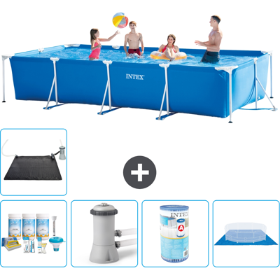 Intex Piscina Con Struttura Rettangolare - 450x220x84 Cm - 7-pezzi S40298 Intex Piscina Con Struttura Rettangolare - 450x220x84 Cm - 7-pezzi S40298