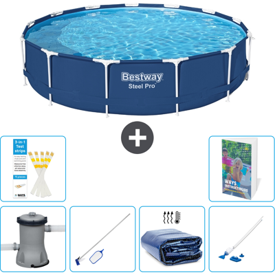 Bestway Piscina Steel Pro Rotonda - 396x84 Cm - 7-pezzi S323 Bestway Piscina Steel Pro Rotonda - 396x84 Cm - 7-pezzi S323