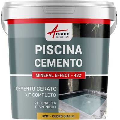 ARCANE INDUSTRIES Kit Microcemento Color Grigio Topo Per Piscina In Calcestruzzo - 32 M² Cedro Giallo - ARCANE INDUSTRIES Kit Microcemento Color Grigio Topo Per Piscina In Calcestruzzo - 32 M² Cedro Giallo -