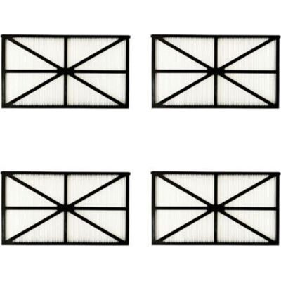 BRAST Set Di 4 Pannelli Filtro Per Robot Tiger Shark Rcx70101pak2, Neri BRAST Set Di 4 Pannelli Filtro Per Robot Tiger Shark Rcx70101pak2, Neri