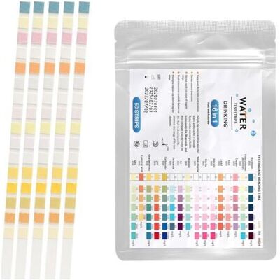 SCORPIO Kit Per Il Test Dell'acqua Potabile 16 In 1, Composto Da 50 Pezzi Per Il Test Della Durezza Dell'acqua, Per L'Analisi Del Ph, Del Piombo, Del Ferro, Del Rame, Ecc., Adatto Per Acqua Di Rubinetto, Acqu SCORPIO Kit Per Il Test Dell'acqua Potabile 16 In 1, Composto Da 50 Pezzi Per Il Test Della Durezza Dell'acqua, Per L'Analisi Del Ph, Del Piombo, Del Ferro, Del Rame, Ecc., Adatto Per Acqua Di Rubinetto, Acqu