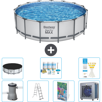 Bestway Piscina Steel Pro Max Rotonda - 488x122 Cm - 8-pezzi S612 Bestway Piscina Steel Pro Max Rotonda - 488x122 Cm - 8-pezzi S612