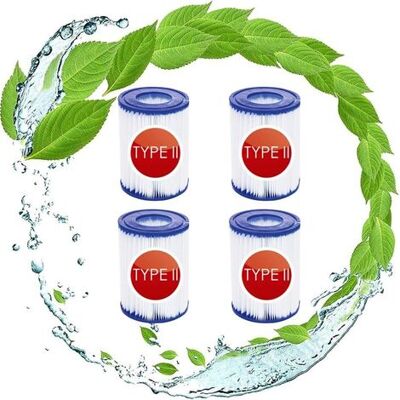 BRAST Cartucce Filtranti Di Ricambio Per Bestway 58094 Tipo Ii, Cartuccia Di Pulizia Filtro Bestway 58383 Tipo Ii, Filtro A Cartuccia Per Pompa Per Piscina Bestway Tipo Ii (confezione Da 4) BRAST Cartucce Filtranti Di Ricambio Per Bestway 58094 Tipo Ii, Cartuccia Di Pulizia Filtro Bestway 58383 Tipo Ii, Filtro A Cartuccia Per Pompa Per Piscina Bestway Tipo Ii (confezione Da 4)