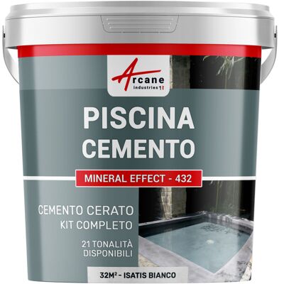 ARCANE INDUSTRIES Kit Microcemento Color Grigio Topo Per Piscina In Calcestruzzo - 32 M² Isatis Bianco - ARCANE INDUSTRIES Kit Microcemento Color Grigio Topo Per Piscina In Calcestruzzo - 32 M² Isatis Bianco -